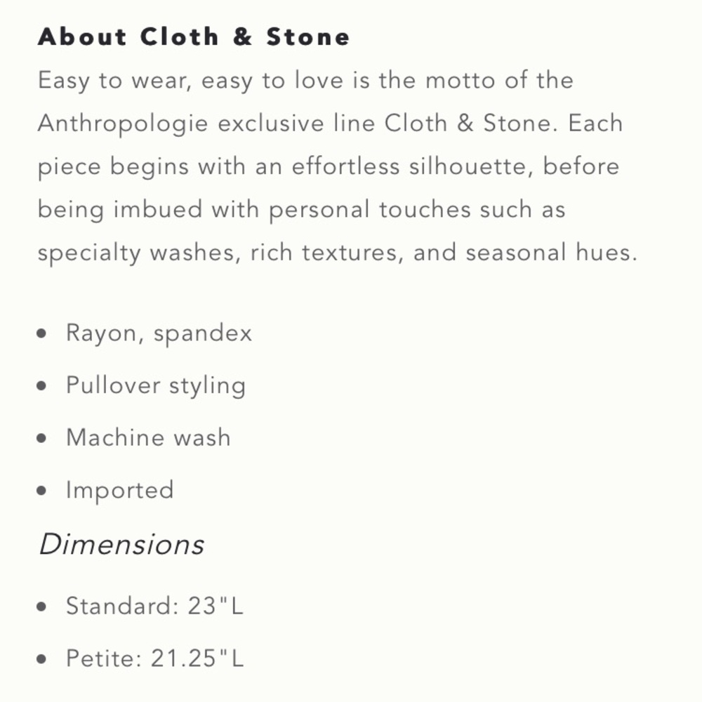 [Anthropologie] Cloth & Stone Ribbed Tank - Picture 5 of 5